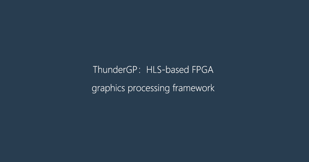 HLS-based FPGA graphics processing framework